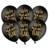 Ballonger Happy New Year Svart/Guld