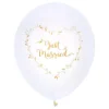 Ballonger Just Married Vit/Guld