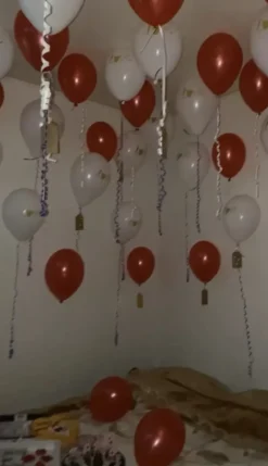 Ballonger LOVE Vit/Guld