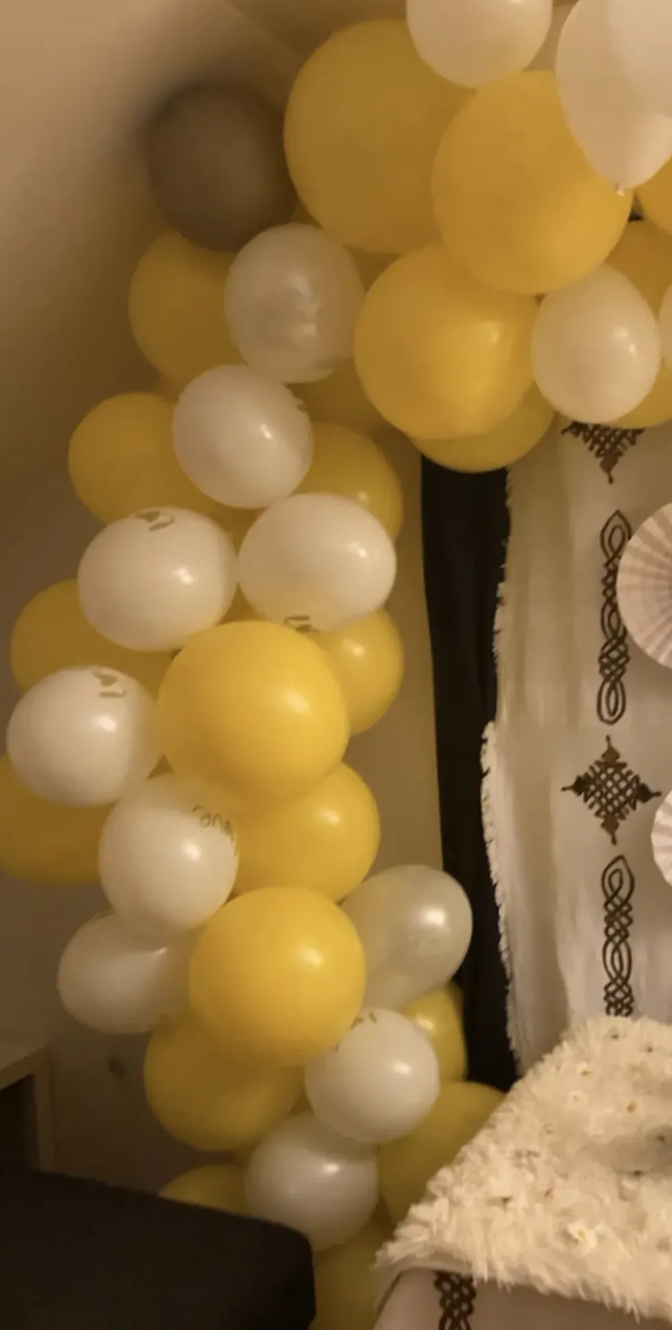 Ballonger LOVE Vit/Guld
