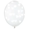 Ballonger med Hjärtan Transparenta