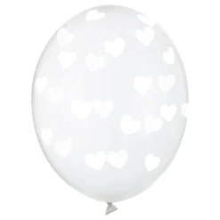 Ballonger med Hjärtan Transparenta