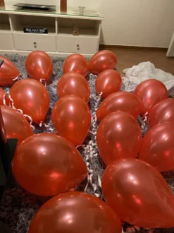 Ballonger Metallic Röd
