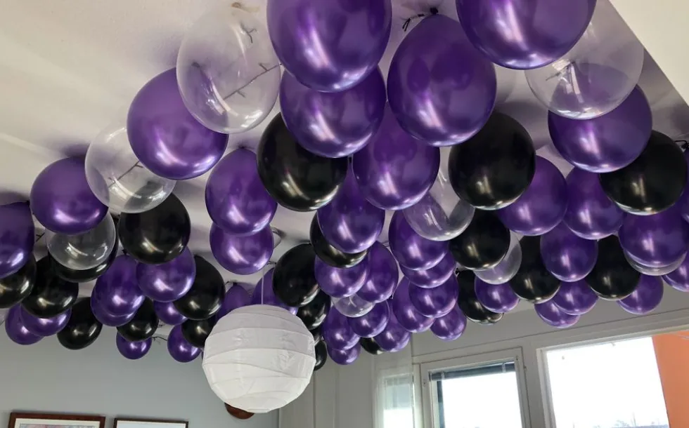 Ballonger Metallic Svarta