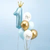 Ballonger One Ljusblå/Guld