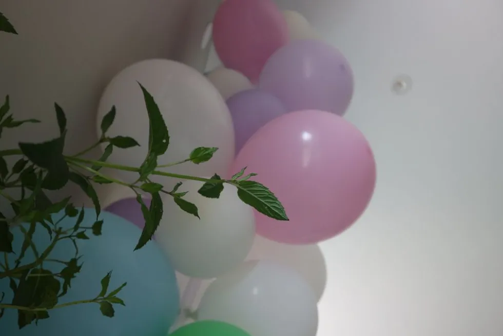 Ballonger Pastell Flerfärgade