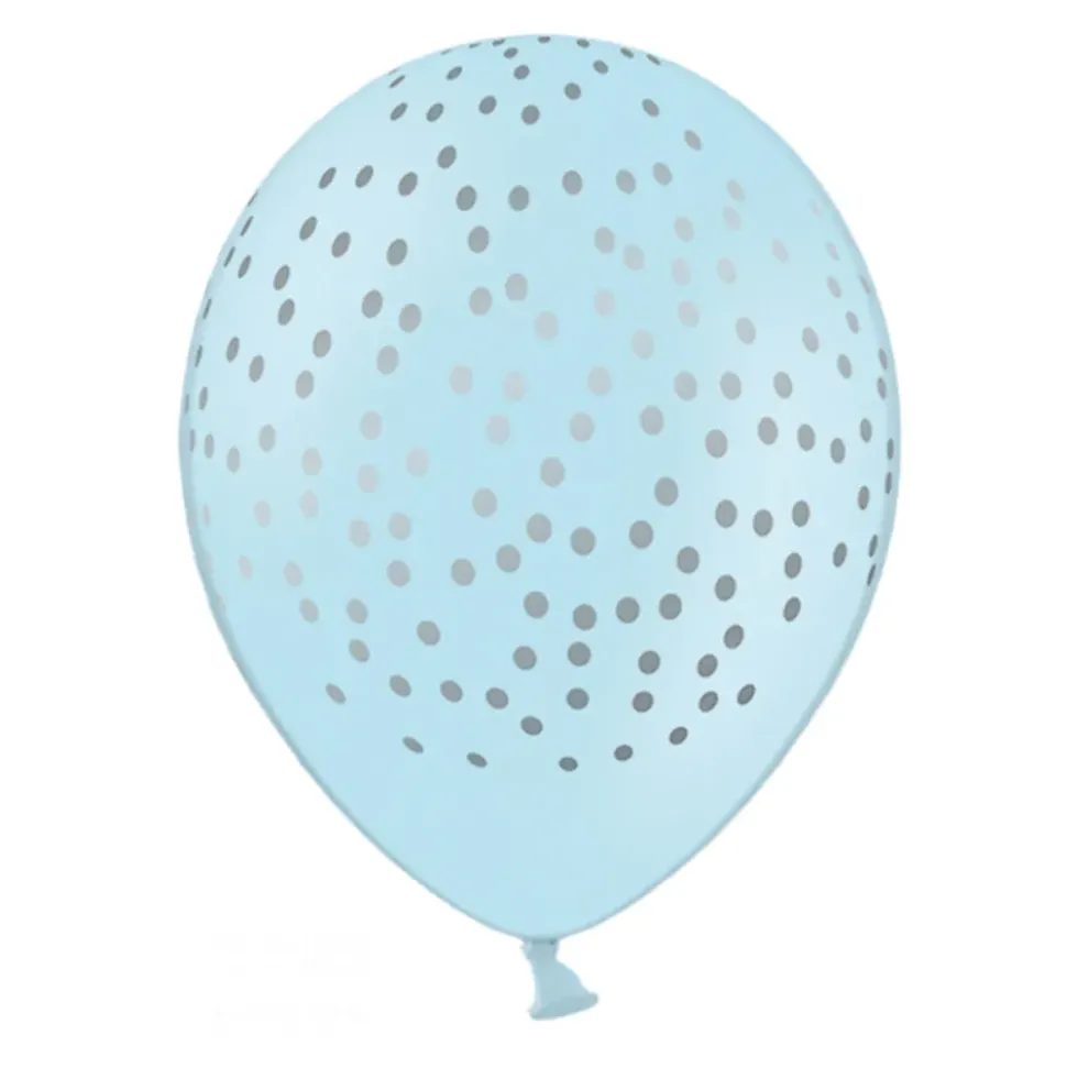 Ballonger Prickar Blå/Silver
