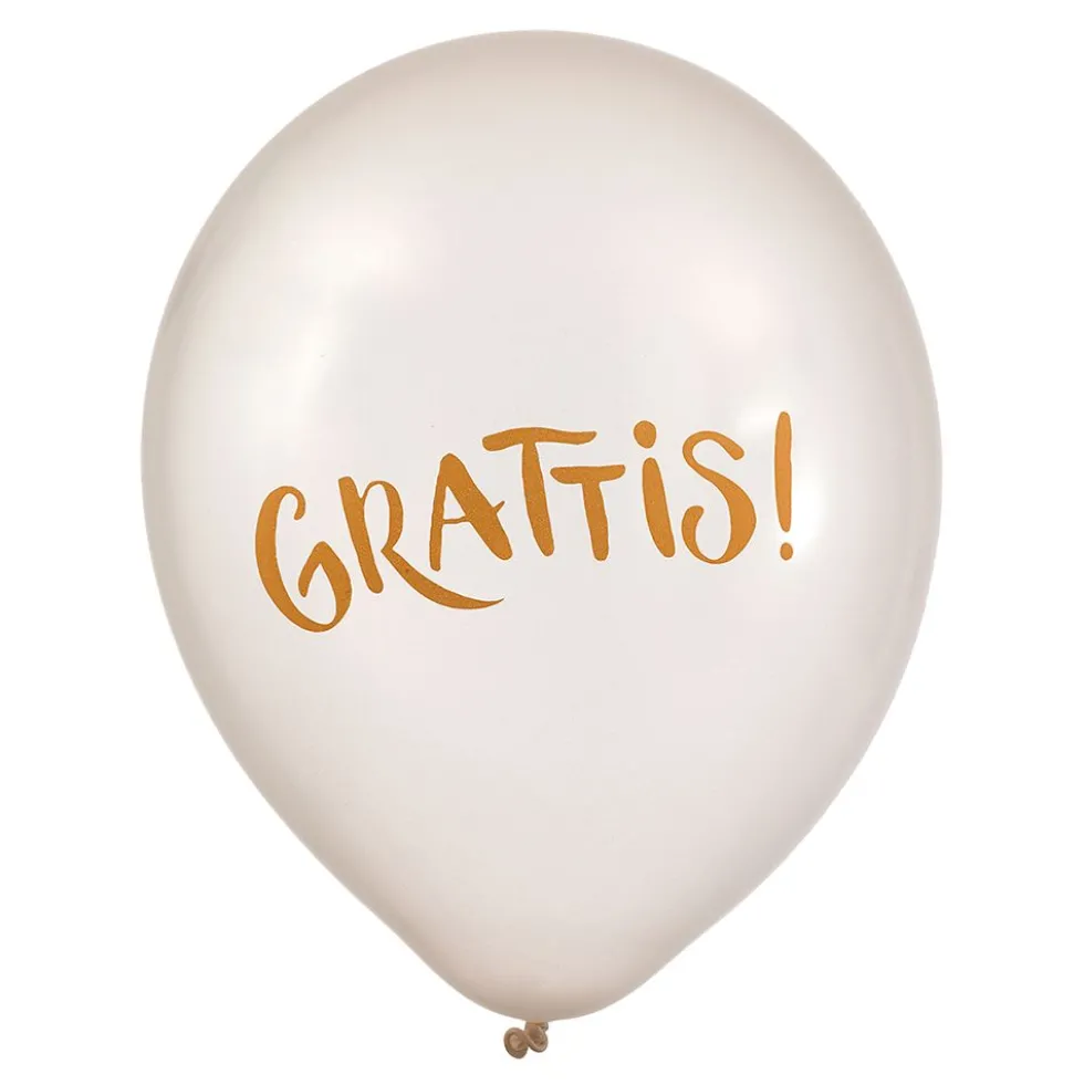 Ballonger Pärlemor Grattis!