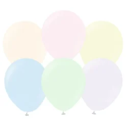 Ballonger Professional Flerfärgade Macaron Pale