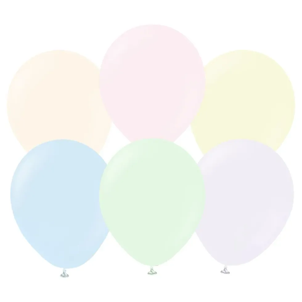 Ballonger Professional Flerfärgade Macaron Pale