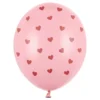 Ballonger Rosa med Hjärtan