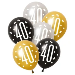 Ballonger 40 Svart/Silver/Guld