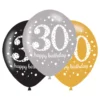 Ballonger Svart/Silver/Guld 30