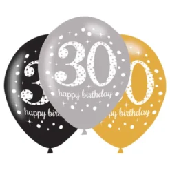 Ballonger Svart/Silver/Guld 30