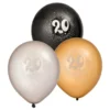 Ballonger Svart/Vit/Guld 20
