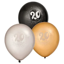 Ballonger Svart/Vit/Guld 20