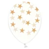 Ballonger Transparenta med Guldstjärnor