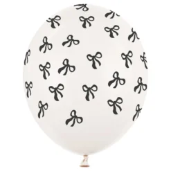 Ballonger Vita med Rosetter