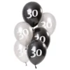 Ballonger Vit/Svart 30 År