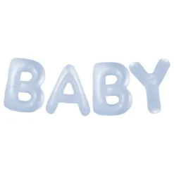 Ballonggirlang Baby Pastellblå