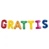 Ballonggirlang Grattis Flerfärgad