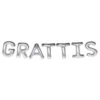 Ballonggirlang Grattis Silver