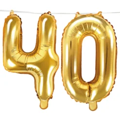 Ballonggirlang 40 Guld/Champagne