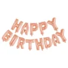 Ballonggirlang Happy Birthday Roséguld