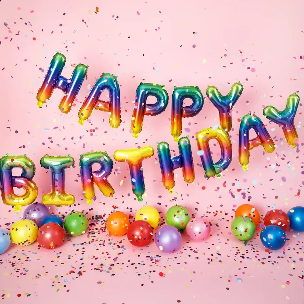 Ballonggirlang Happy Birthday Rainbow
