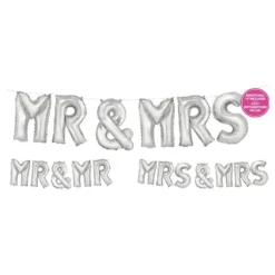 Ballonggirlang MR & MRS Silver
