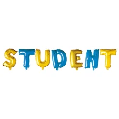 Ballonggirlang Student Blå/Gul