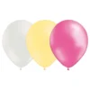 Ballongkombo Vit/Elfenben/Metallic rosa
