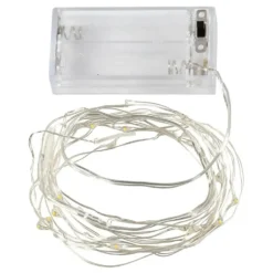 Batteridriven LED Ljusslinga Silver