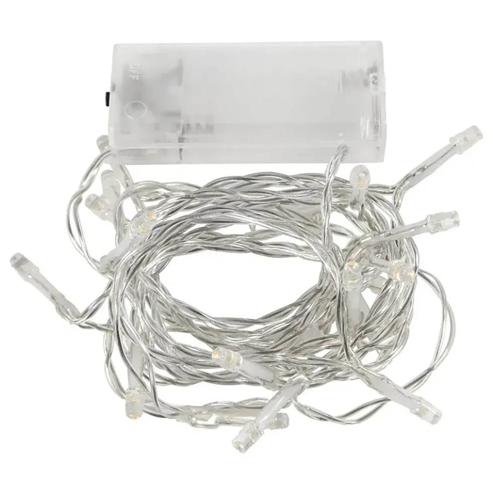 Batteridriven LED Ljusslinga Transparent