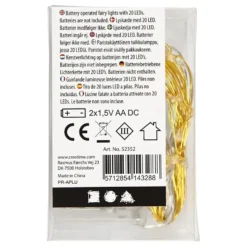 Batteridriven LED Ljusslinga Guld
