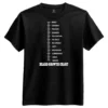 Beard Growth Chart T-shirt