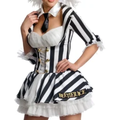 Beetlejuice Klänning Deluxe Maskeraddräkt