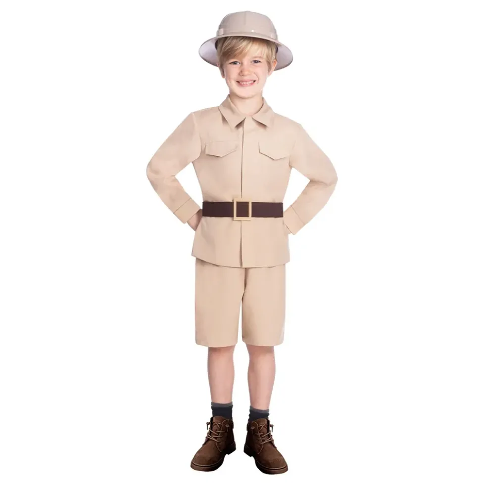 Beige Safari Barn Maskeraddräkt