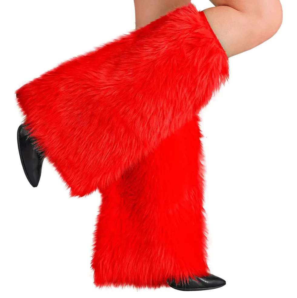 Benvärmare Fluffiga Röd