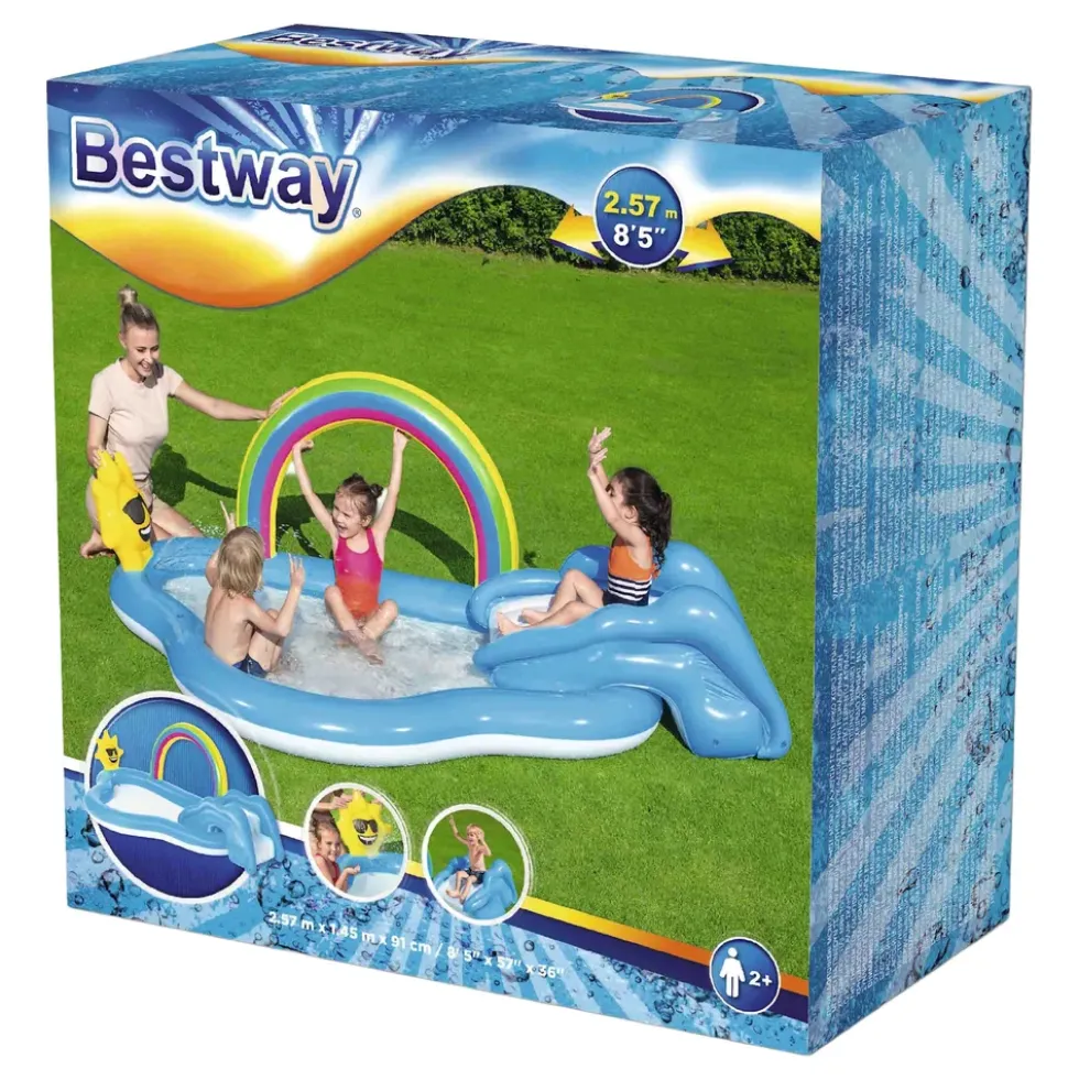 Bestway Uppblåsbar Barnpool Rainbow