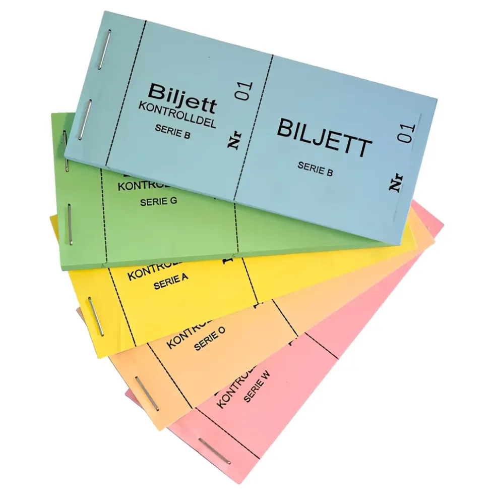 Biljettblock 1-100