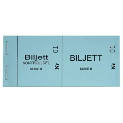 Biljettblock 1-100