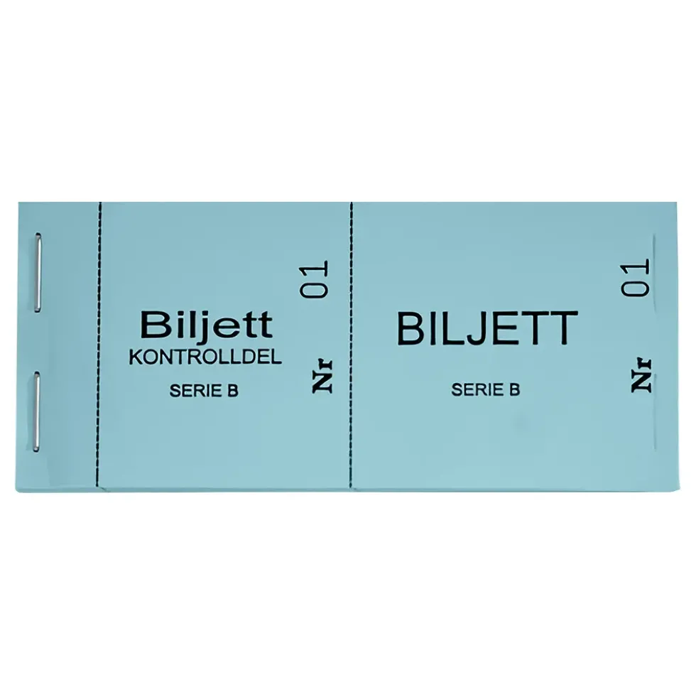 Biljettblock 1-100