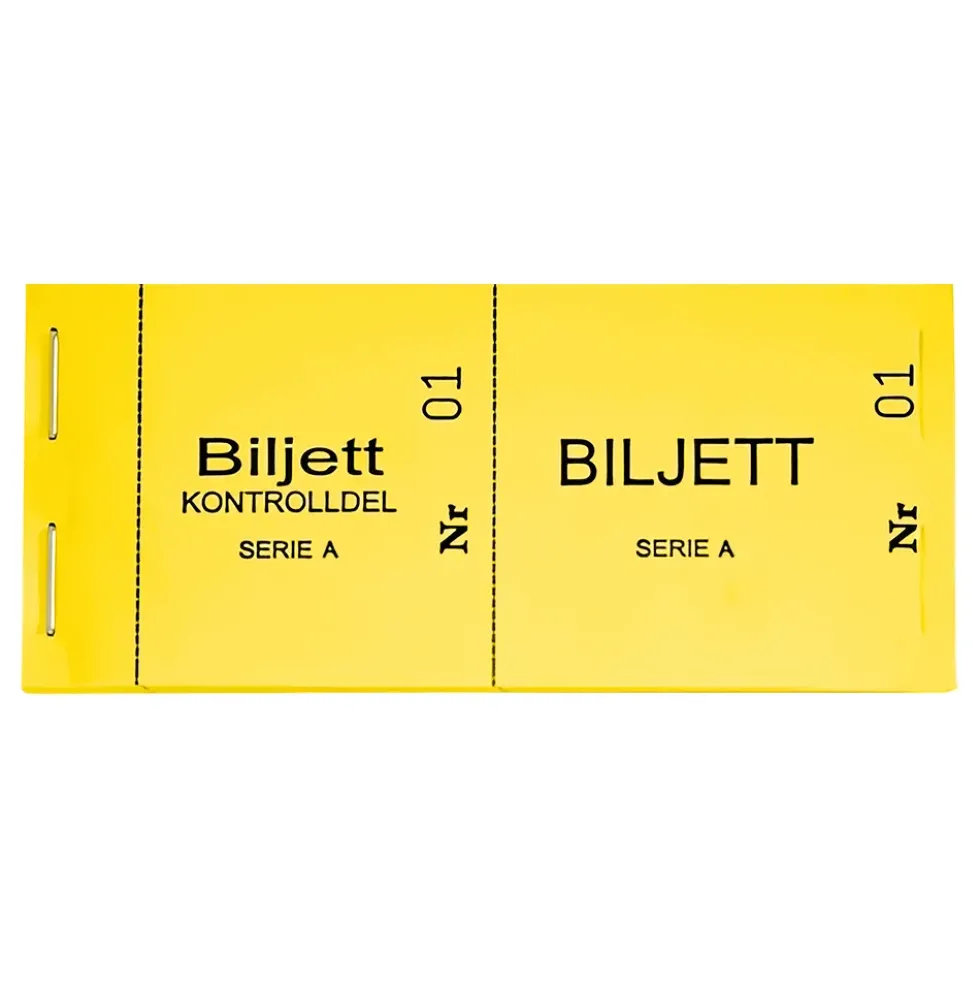 Biljettblock 1-100