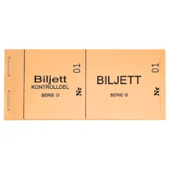 Biljettblock 1-100