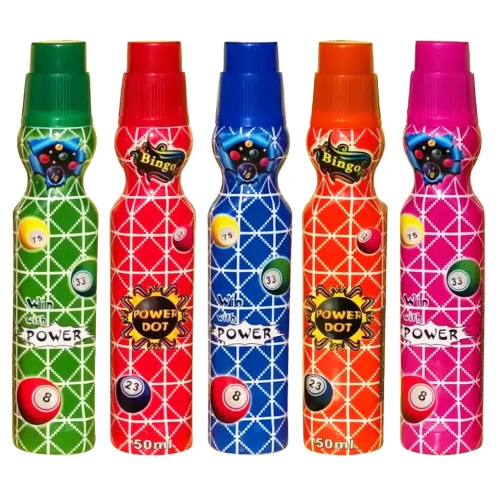 Bingopennor Flerfärgade
