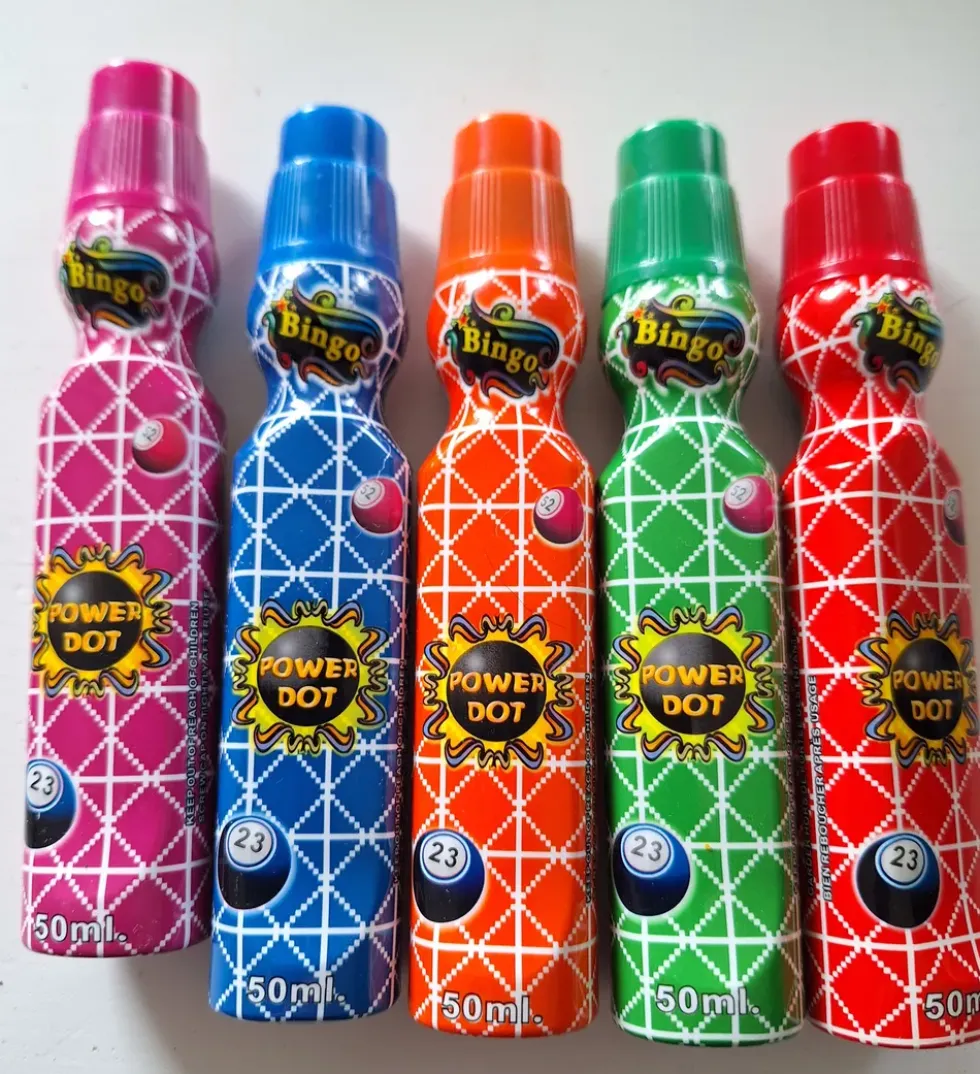 Bingopennor Flerfärgade