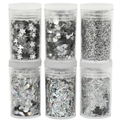Bio-Glitter Blandade Silver Set