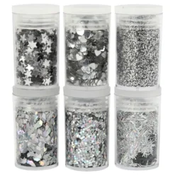 Bio-Glitter Blandade Silver Set