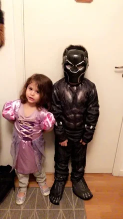 Black Panther Barn Maskeraddräkt